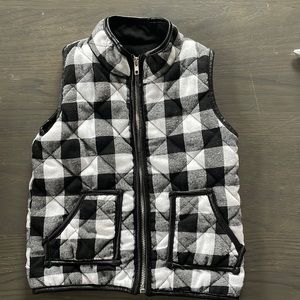 Toddler Girls  Buffalo Plaid Quilted Vest, 4-5T
